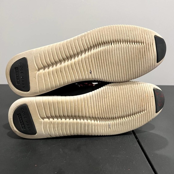 Cole Haan Black Red Lace Up Ankle Boot Shoes Waterproof Size 11B - Picture 11 of 11